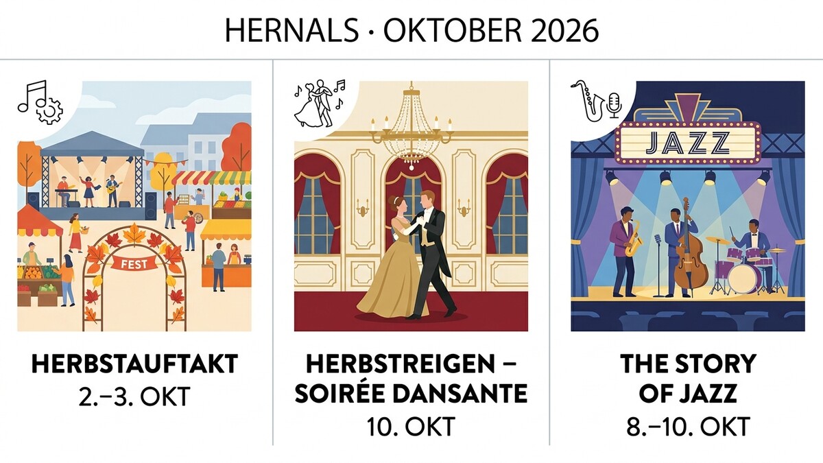 Herbstauftakt in Hernals: Fest mit Musikern, Tanzpaar und Jazzband im Oktober 2026