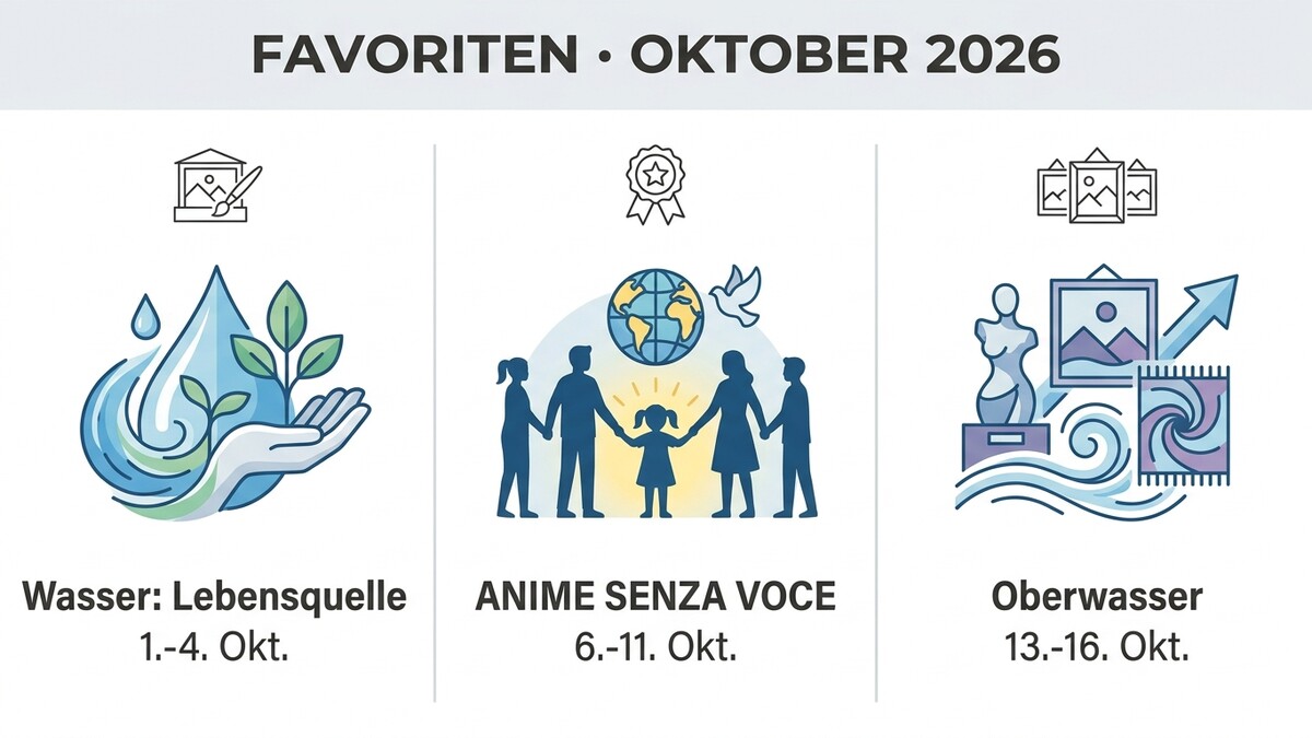 Favoriten Oktober 2026: Wasser, Anime Senza Voce, Oberwasser