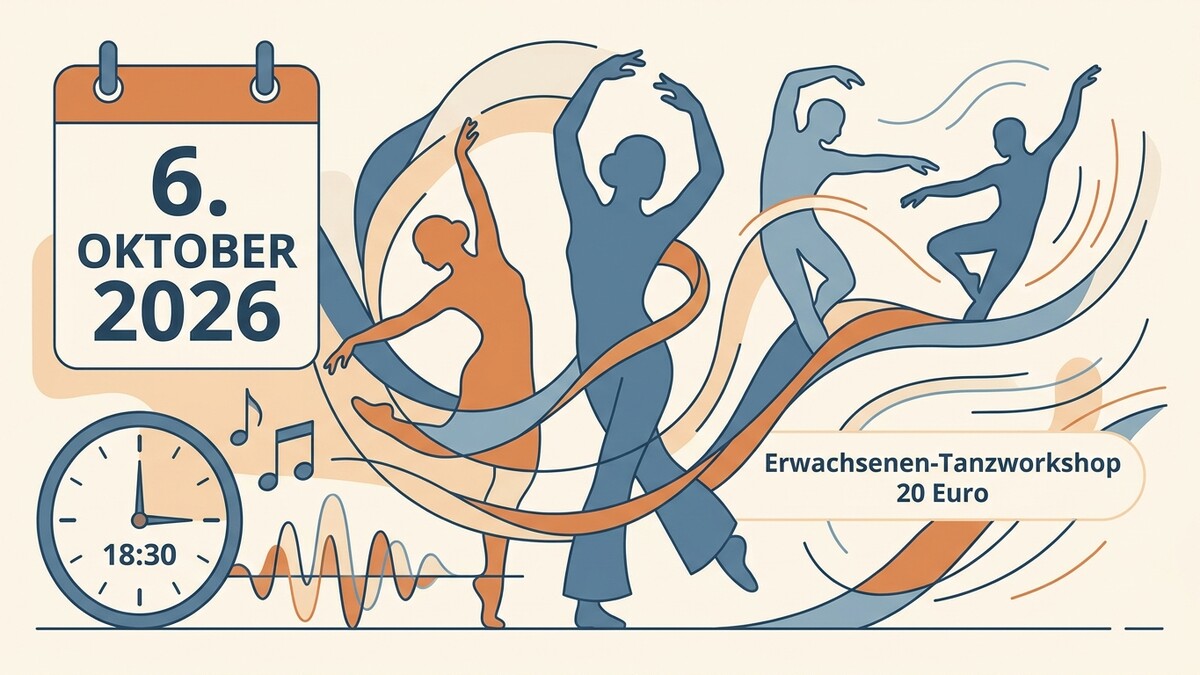 Tanzworkshop am 6. Oktober 2026 in Wien, 18:30 Uhr, 20 Euro