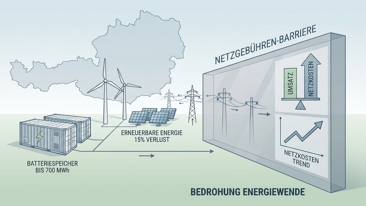 Energiekrise Österreich: Erneuerbare Energie mit Verlusten und Netzgebühren-Barriere bedrohen Energiewende
