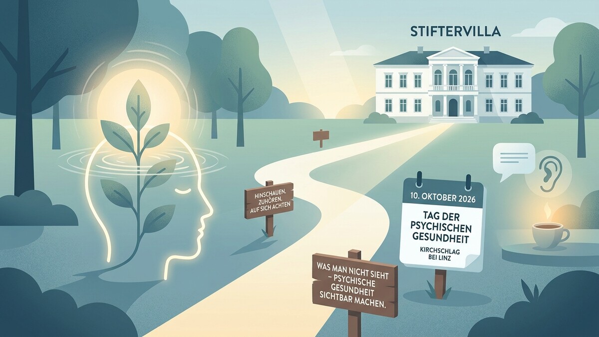 Tag der psychischen Gesundheit in Kirchschlag bei Linz am 10. Oktober 2026 mit Stiftervilla
