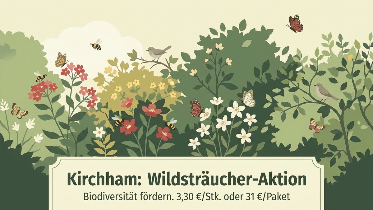 Kirchham: Wildsträucher-Aktion fördert Biodiversität mit Bienen, Schmetterlingen und Vögeln