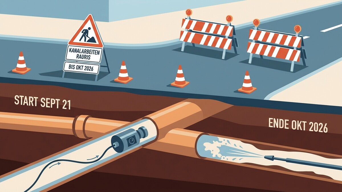 Kanalarbeiten Rauris: Start Sept 21, Ende Okt 2026, mit Baustellenabsicherung und Rohrreinigung