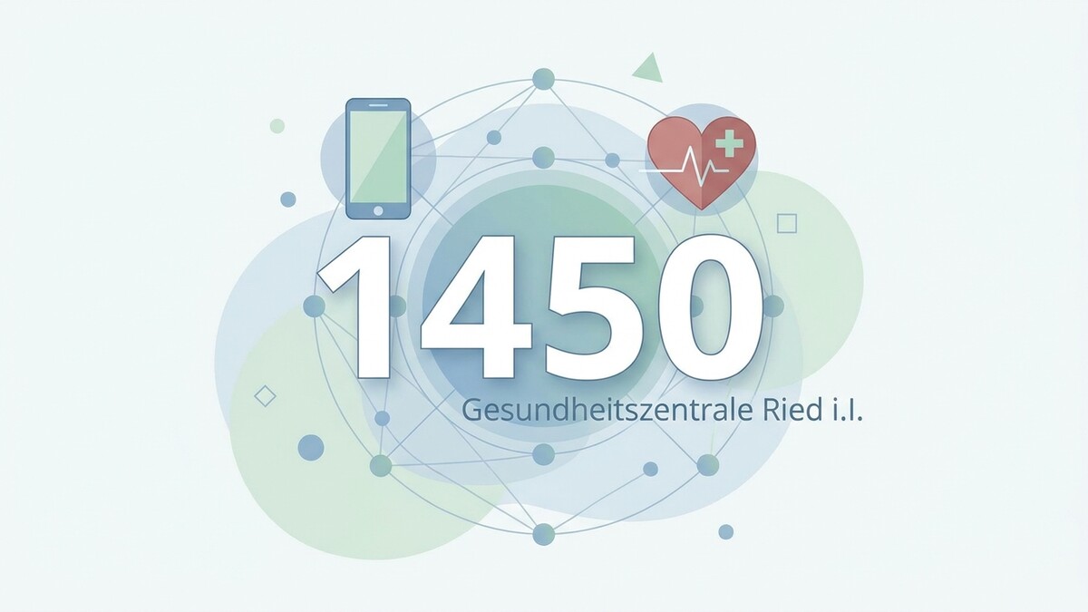1450 Gesundheitszentrale Ried i.I. mit Herz und Smartphone