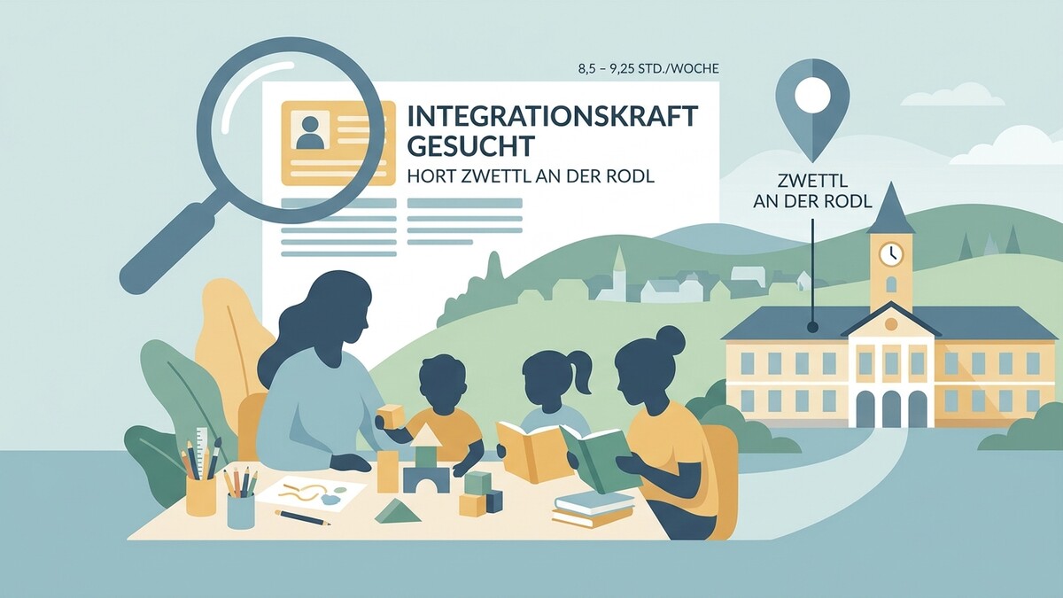 Integrationskraft gesucht in Zwettl an der Rodl: Kinder lernen und spielen mit Betreuerinnen