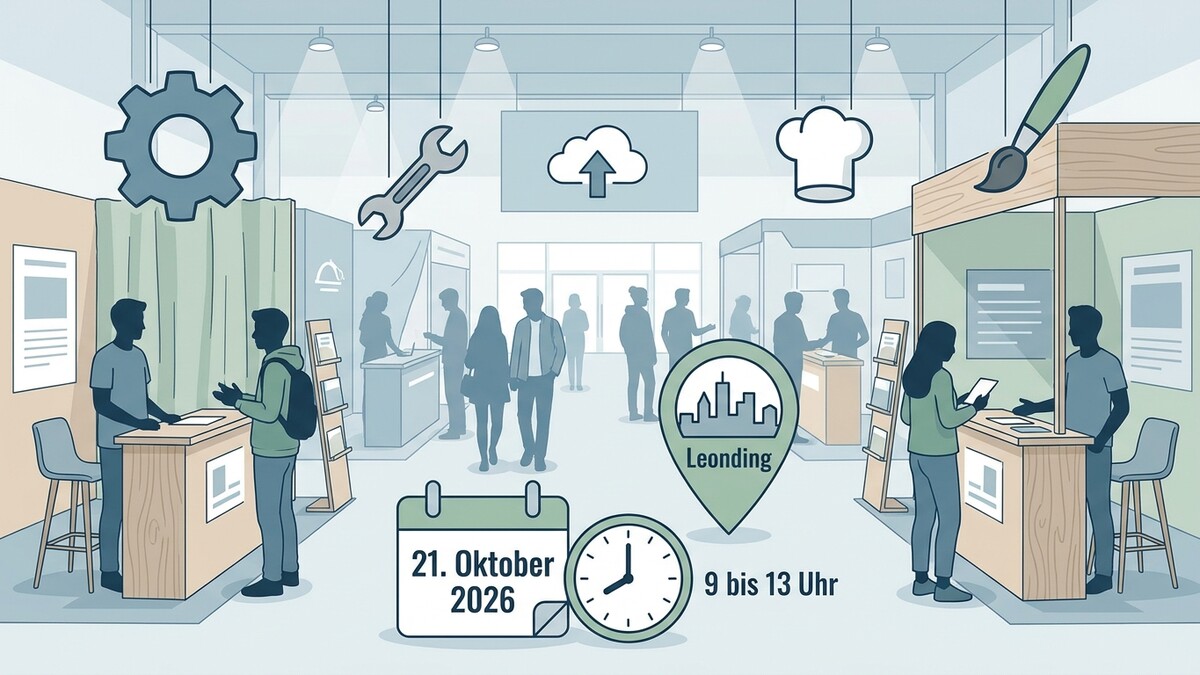 Leonding: Messe mit Kalender, Uhr und Symbolen am 21. Oktober 2026