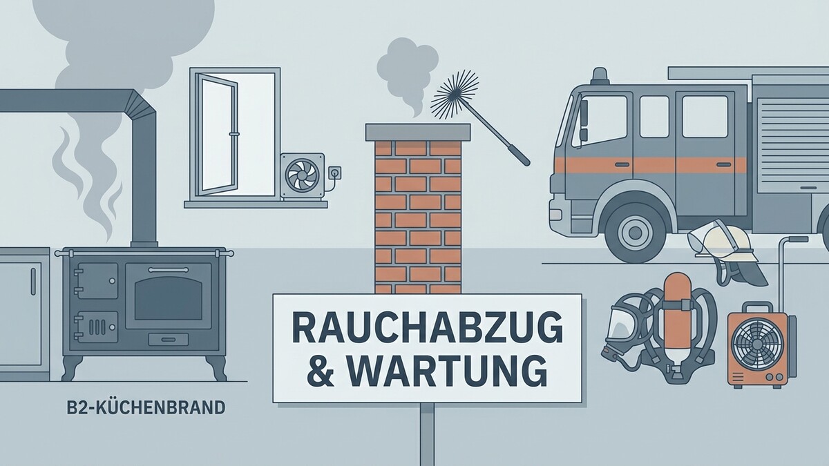 Rauchabzug & Wartung: Herd, Schornstein, Feuerwehrauto und Ausrüstung