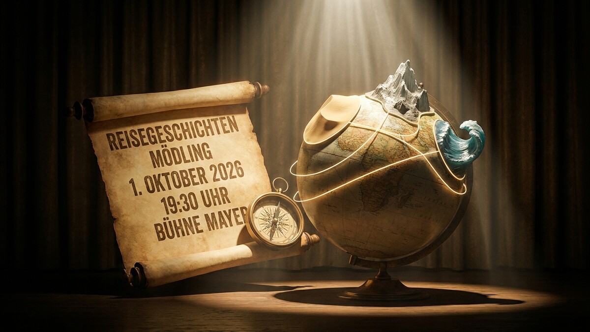 Reisegeschichten Mödling 1. Oktober 2026 mit Globus und Kompass