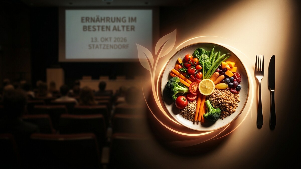 Ernährung im besten Alter: Vortrag am 13. Okt. 2026 in Statzendorf mit gesunder Mahlzeit