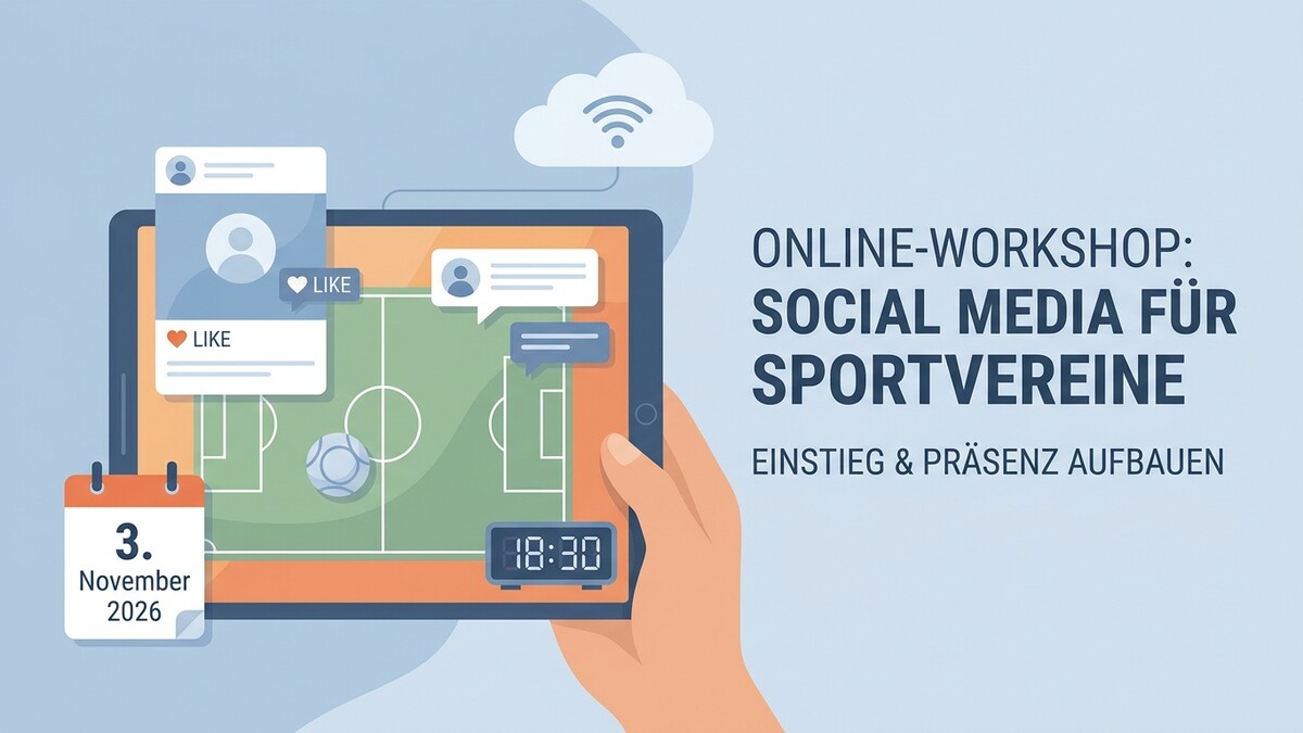 Social Media für Sportvereine Online-Workshop am 3. November 2026 in Wien