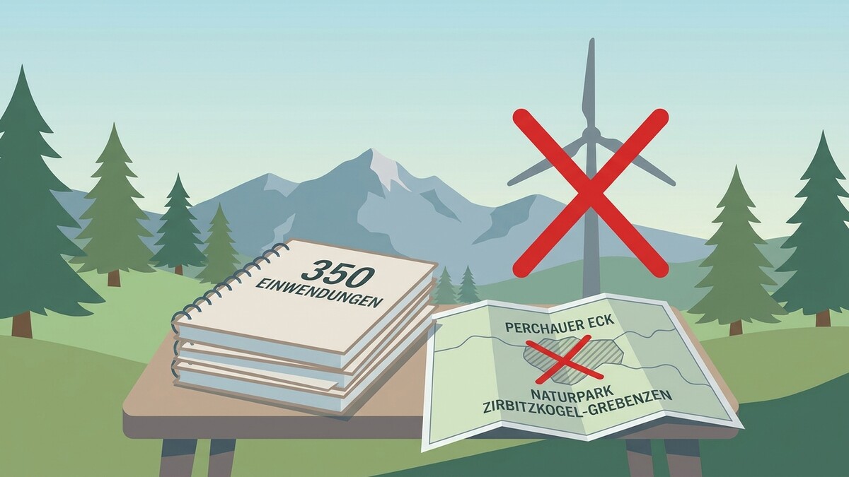 Einwindungen im Naturpark Zirbitzkogel-Grebenzen durch Windrad gestoppt