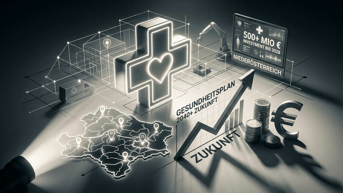 Gesundheitsplan Niederösterreich: 500+ Mio. € Investition bis 2028, Zukunft, Euro-Symbol