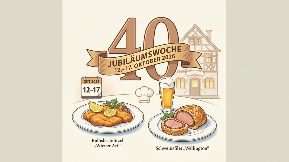 40. Jubiläumswoche mit Kalbsschnitzel und Schweinsfilet, Wien, 12.-17. Oktober 2026