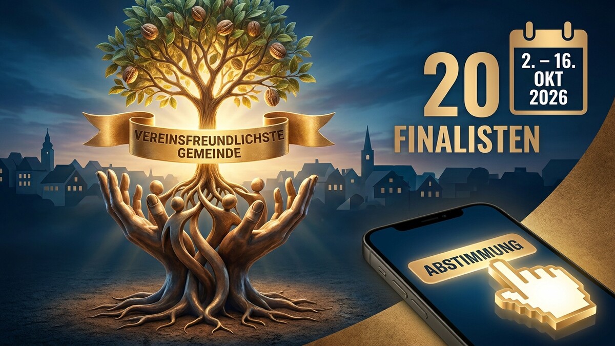 Vereinsfreundlichste Gemeinde: 20 Finalisten, Abstimmung vom 2. bis 16. Oktober 2026