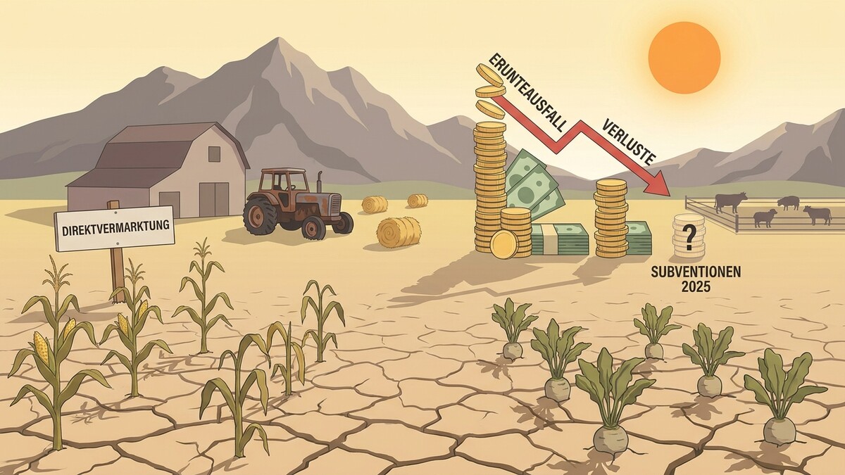 Landwirtschaftliche Direktvermarktung mit Ernteausfall, Verlusten und Fragezeichen bei Subventionen 2025