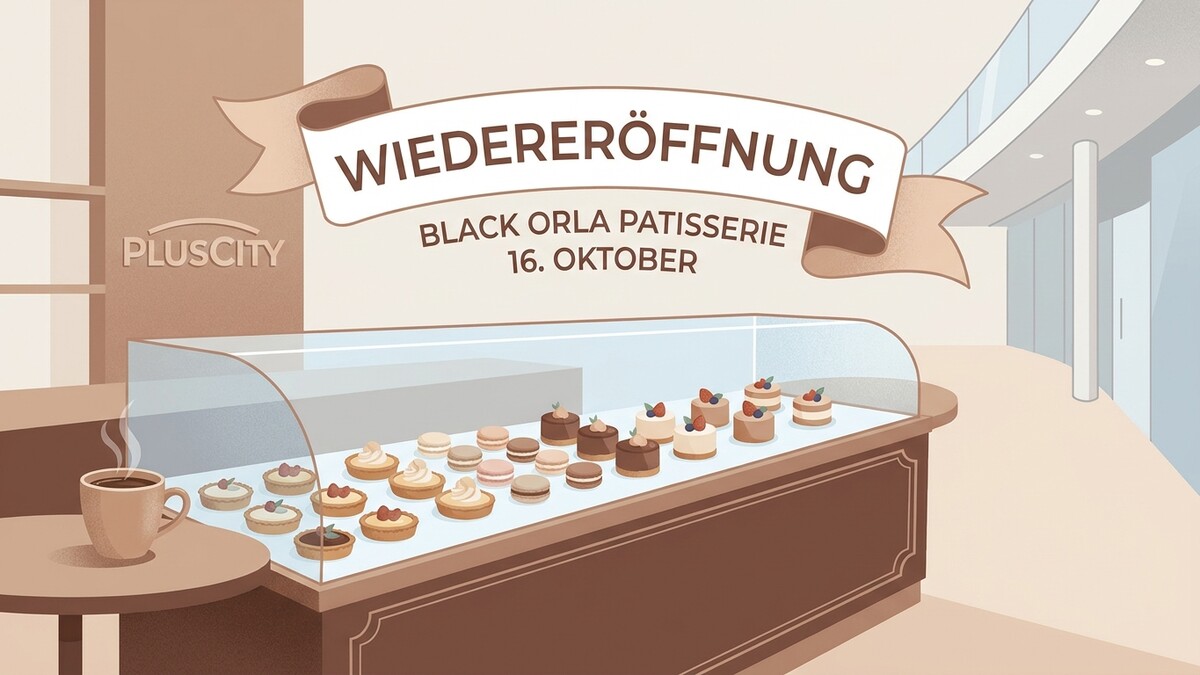 PlusCity: Wiedereröffnung Black Orla Patisserie am 16. Oktober mit süßen Leckereien