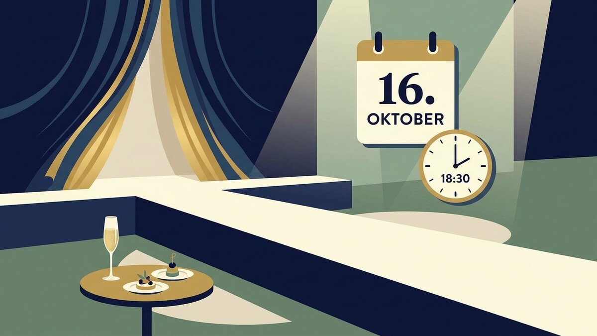 Veranstaltung am 16. Oktober um 18:30 Uhr mit Champagner und Häppchen