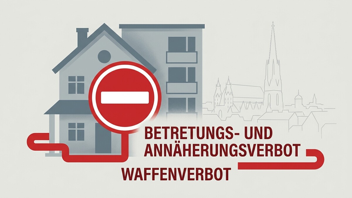 Betretungsverbot und Annäherungsverbot, Waffenverbot vor Häusern und Stadtkulisse