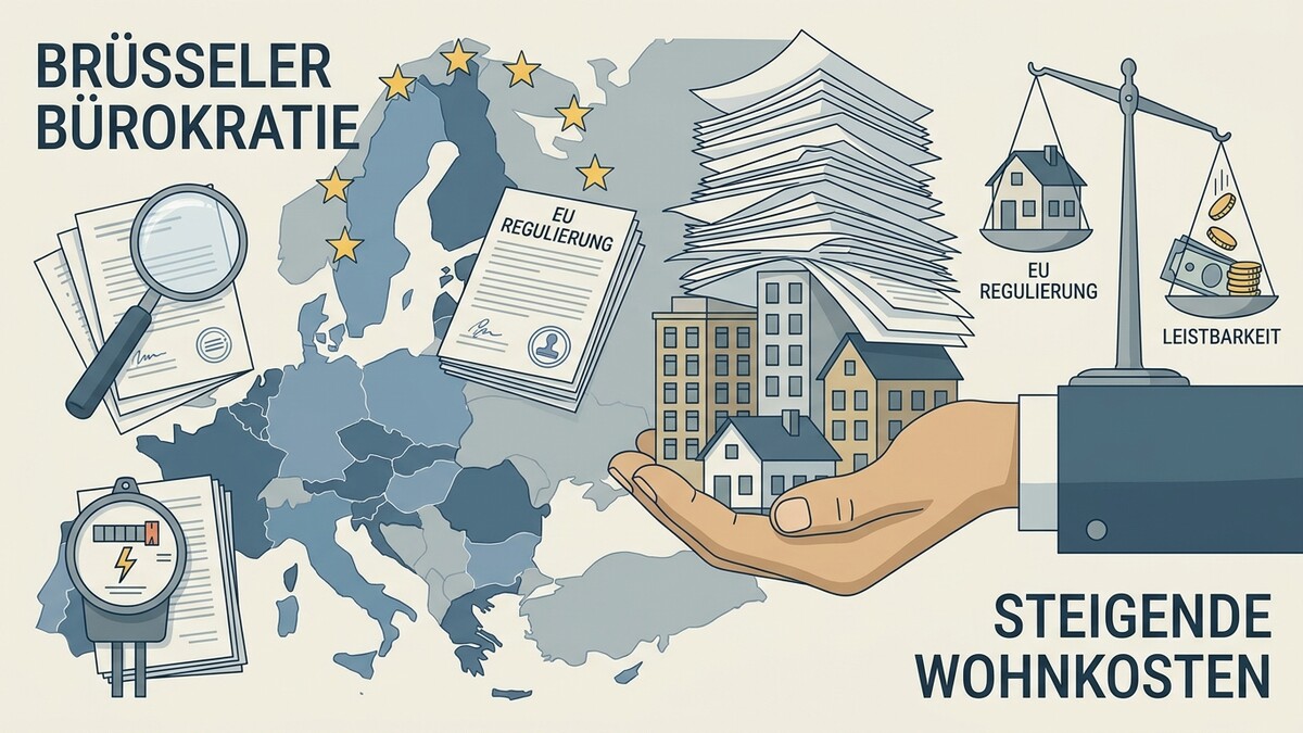 Brüsseler Bürokratie: EU-Regulierung auf Waage mit Leistbarkeit, steigende Wohnkosten