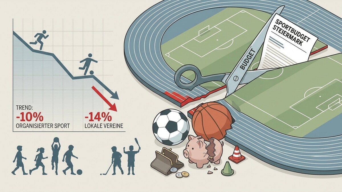 Sportbudget Steiermark: Schere schneidet in Budget, sinkende Trends bei Sport und Vereinen