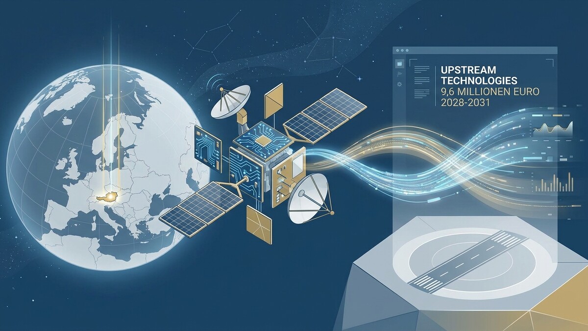Satellitentechnologie verbindet Europa mit Datenströmen, Upstream Technologies 9,6 Mio. Euro.