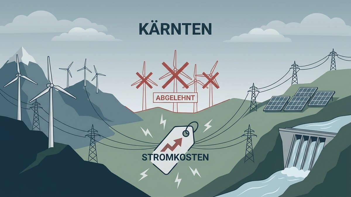 Kärnten: Abgelehnte Windräder, Solaranlagen und Wasserkraftwerk bei steigenden Stromkosten
