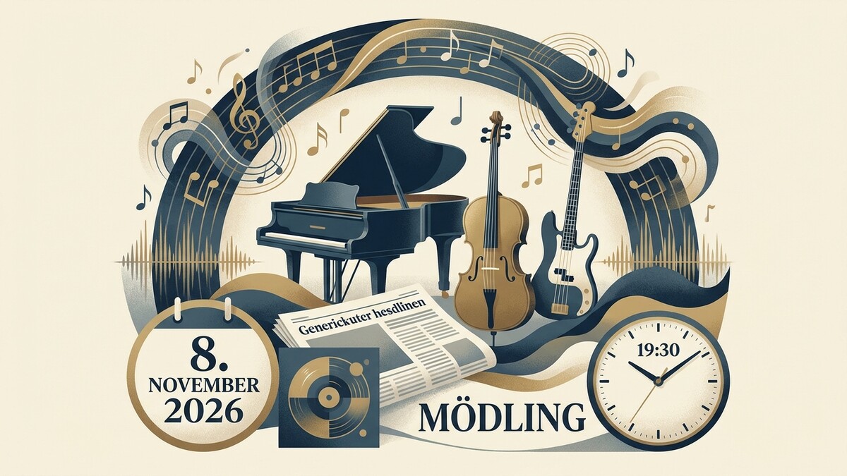 Mödling: Konzert mit Klavier, Geige, Bassgitarre am 8. November 2026 um 19:30 Uhr