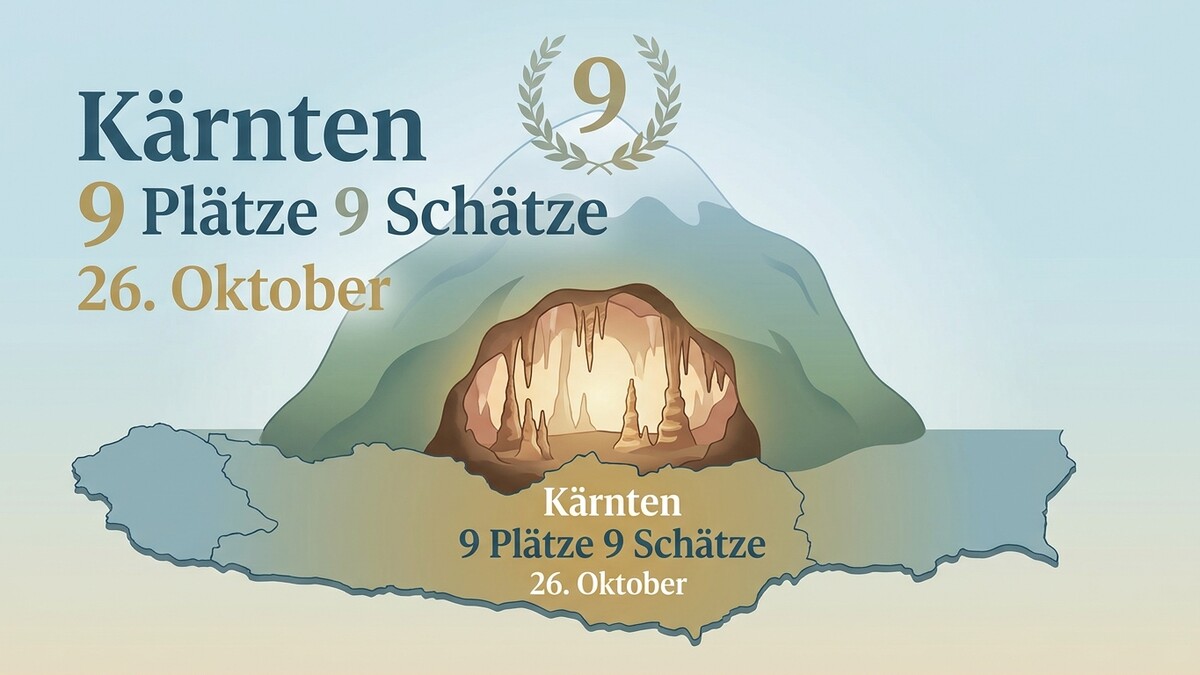 Kärnten 9 Plätze 9 Schätze 26. Oktober mit Berg und Höhle