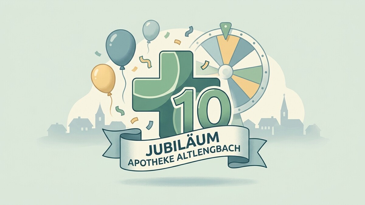 Jubiläum Apotheke Altlengbach 10 Jahre mit Glücksrad und Ballons