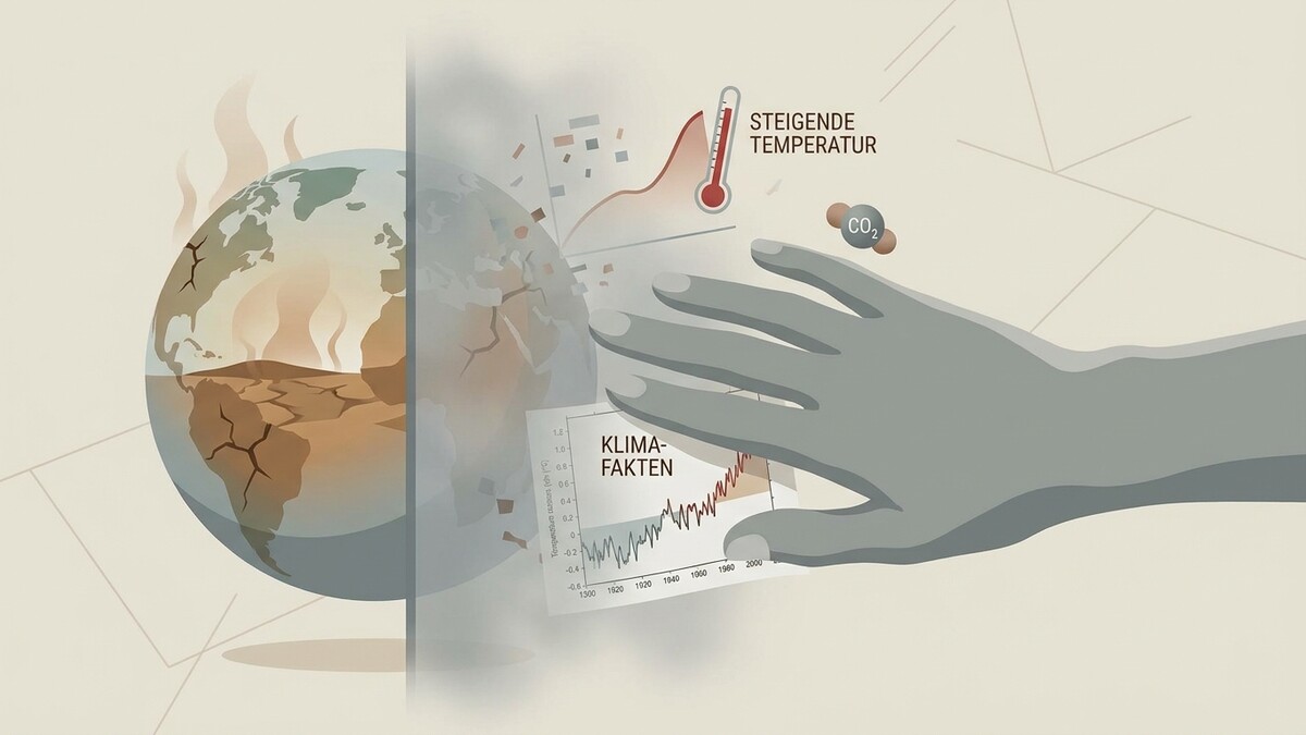 Klimafakten: Erderwärmung, steigende Temperatur, CO2 und trockene Erde