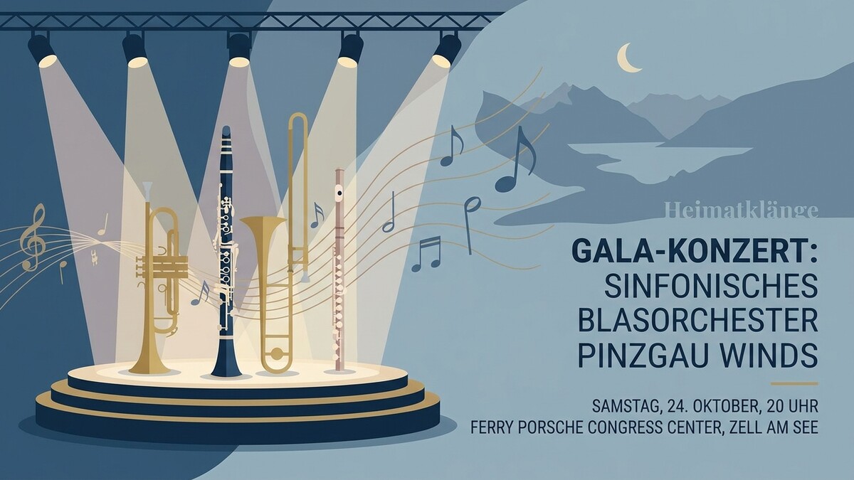 Gala-Konzert: Sinfonisches Blasorchester Pinzgau Winds in Zell am See