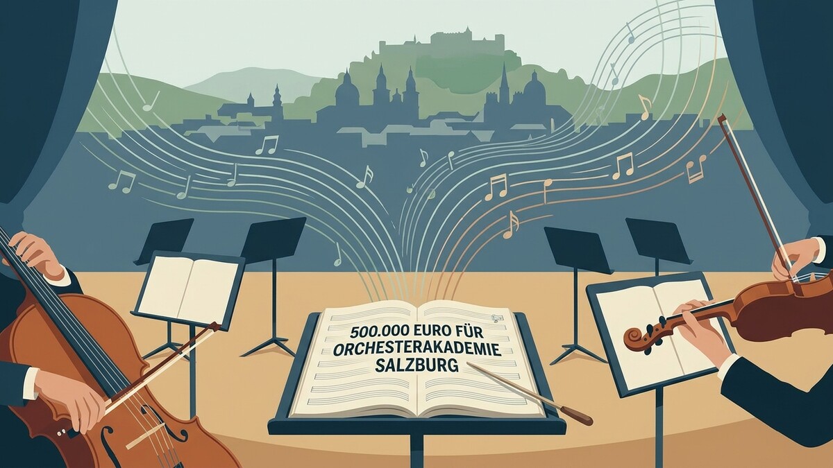 Orchesterakademie Salzburg: 500.000 Euro für Salzburger Musiktalente mit Stadtansicht