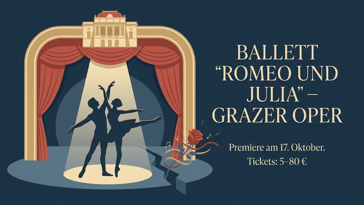 Ballett „Romeo und Julia“ an der Grazer Oper mit Tänzern auf der Bühne