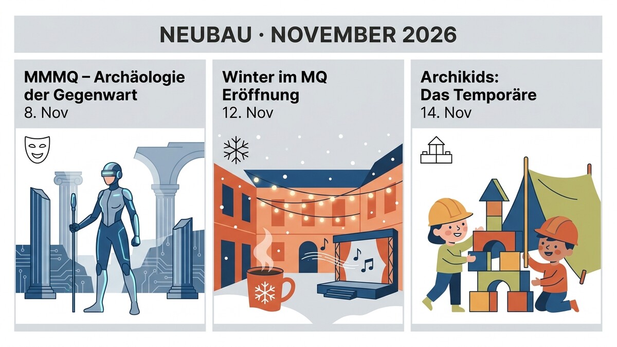 Neubau November 2026: MMMQ, Winter im MQ, Archikids