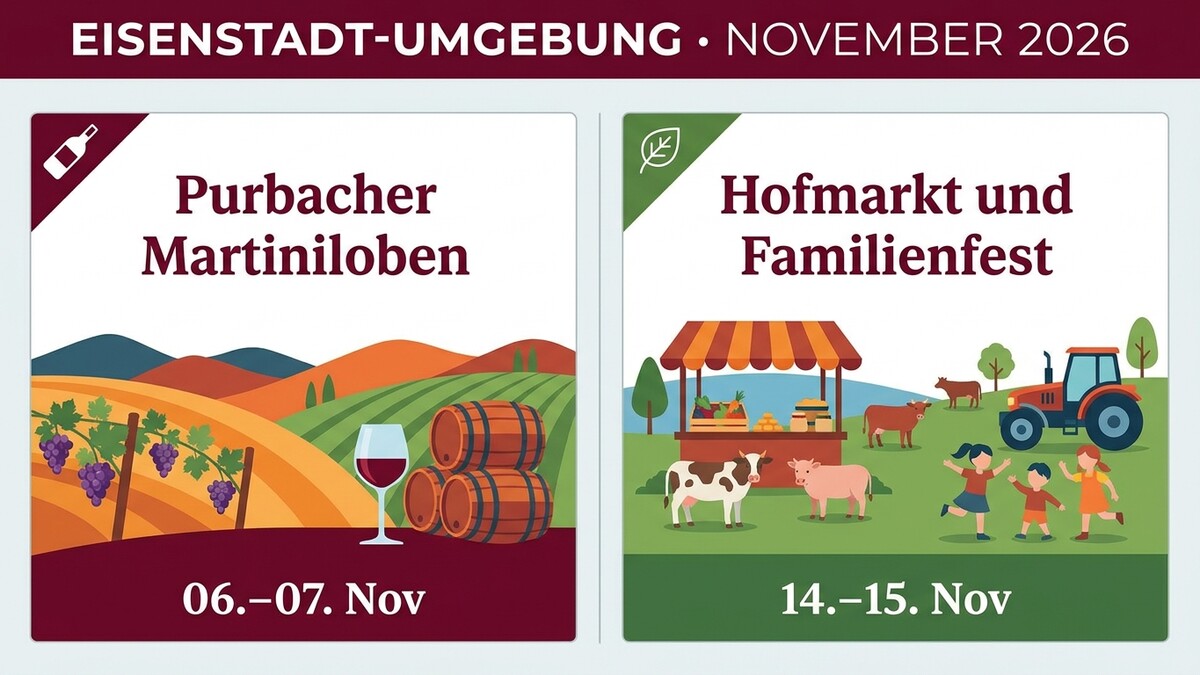 Purbacher Martiniloben und Hofmarkt-Familienfest in Eisenstadt-Umgebung im November 2026