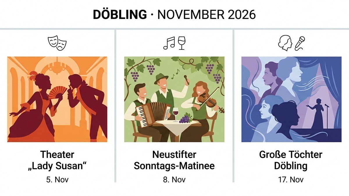 Döbling November 2026: Theater "Lady Susan", Sonntags-Matinee, Große Töchter