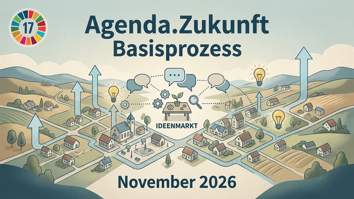 Agenda.Zukunft Basisprozess, Ideenmarkt, November 2026, SDG-Symbol 17