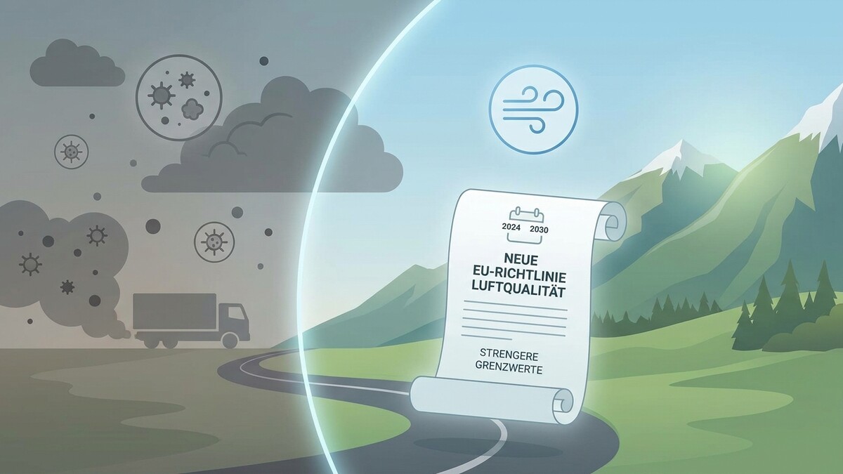 Neue EU-Richtlinie Luftqualität mit strengeren Grenzwerten schützt Berglandschaft vor Umweltverschmutzung.