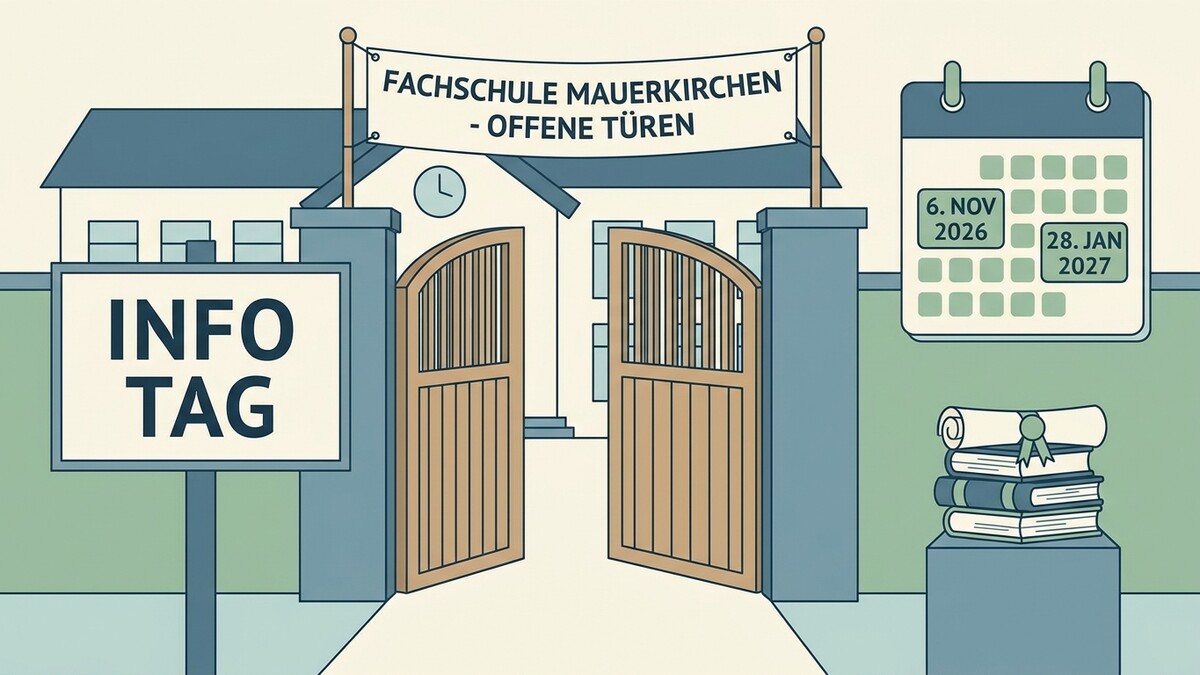 Info Tag Fachschule Paukerkirch mit Terminen 6. Nov 2026 und 28. Jan 2027