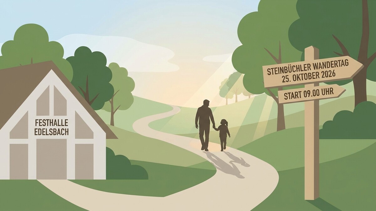 Steinbüchler Wandertag 25.10.2026, Start 09.00 Uhr, Festhalle Edelsbach