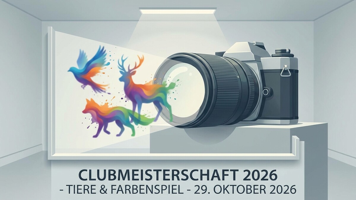 Kamera mit bunten Tierbildern: Clubmeisterschaft 2026