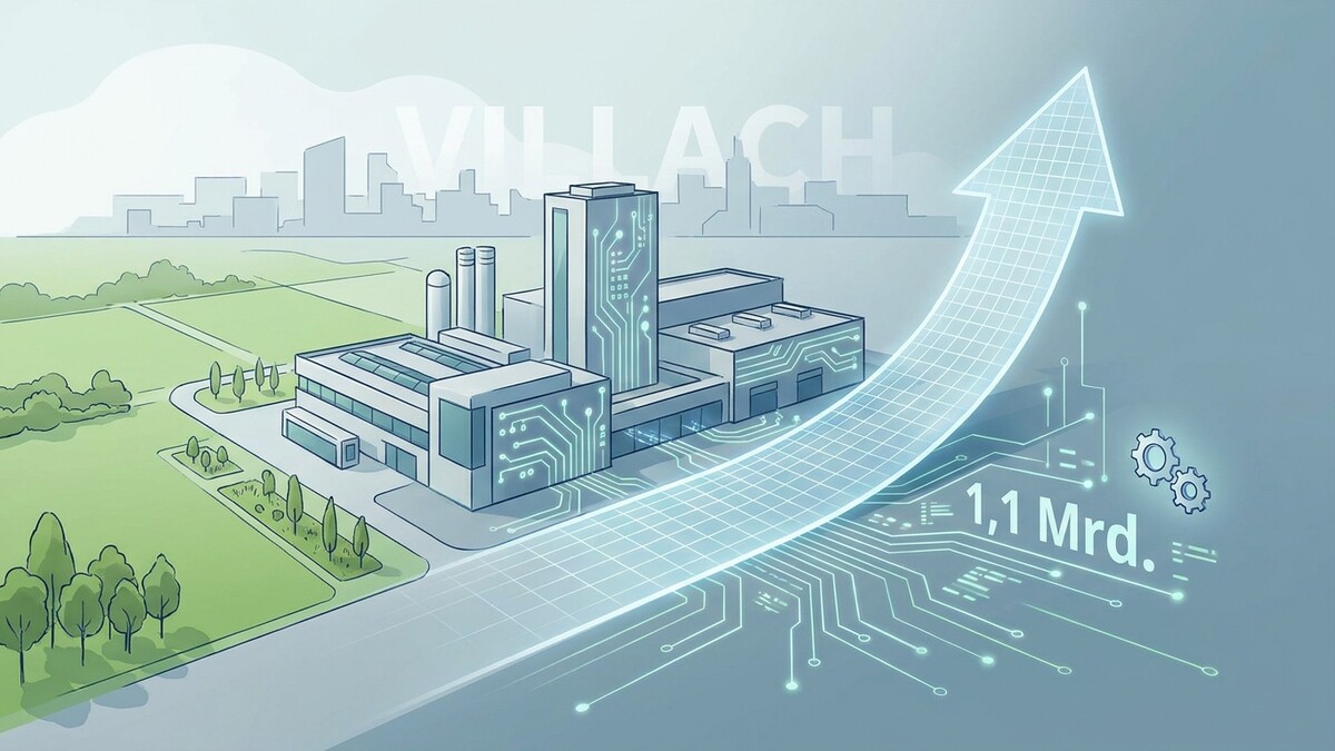 Villach: Industrieanlage mit Aufwärtstrend und 1,1 Mrd. Euro Umsatzanzeige