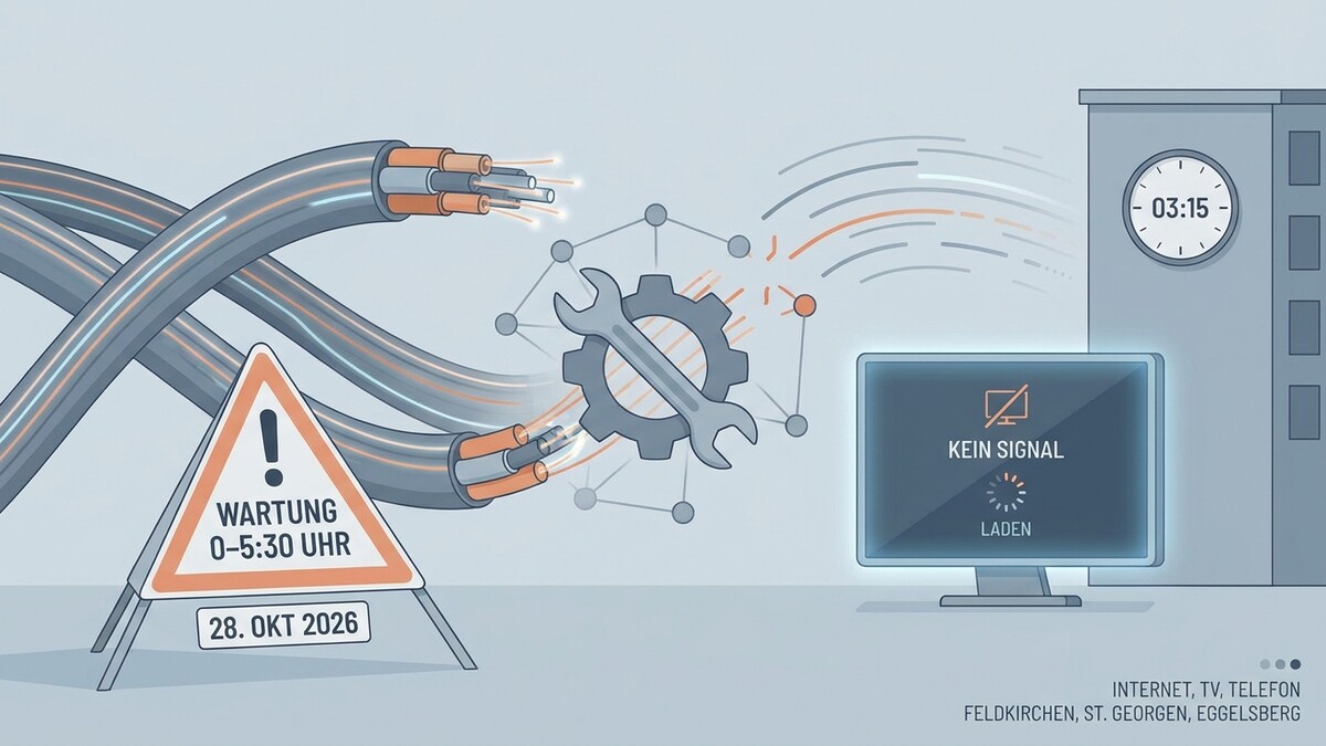 Internet, TV, Telefon: Wartung in Feldkirchen, St. Georgen, Eggelsberg am 28. Okt 2026
