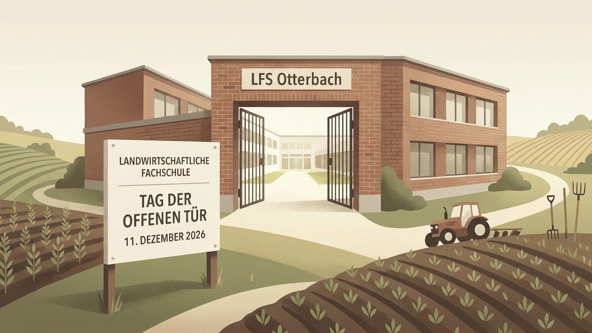 Landwirtschaftliche Fachschule Otterbach: Tag der offenen Tür am 11. Dezember 2026 mit Traktor