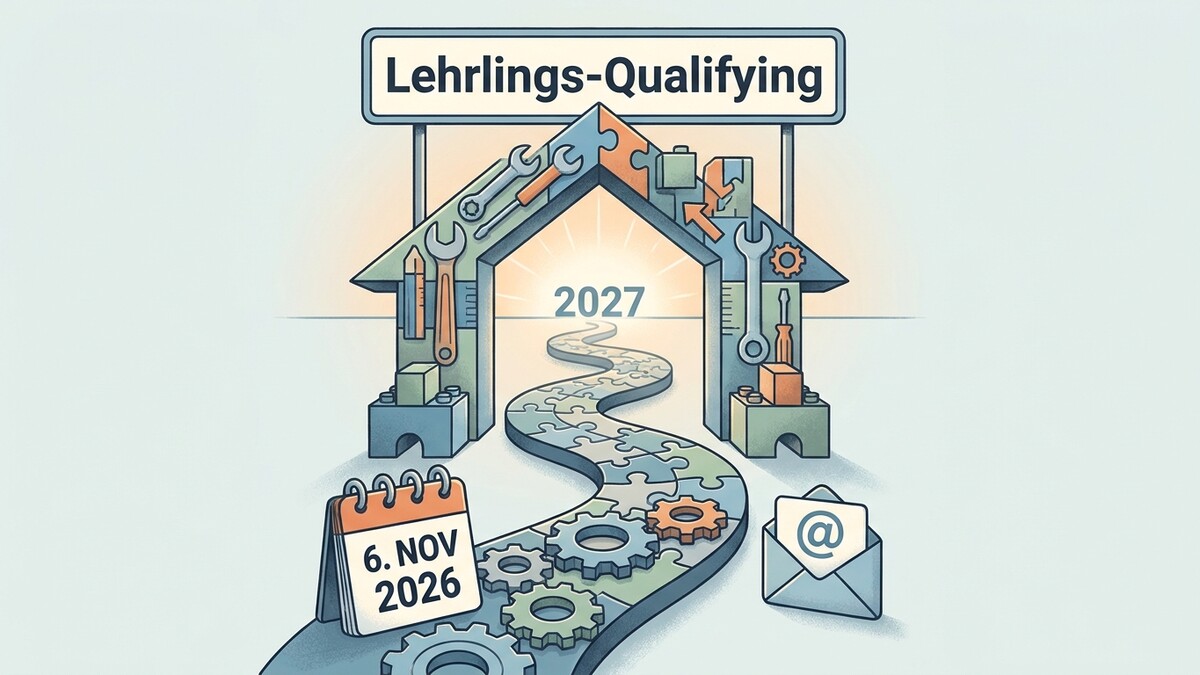 Lehrlings-Qualifying: Weg mit Zahnrädern und Kalender 6. Nov 2026 führt zu 2027