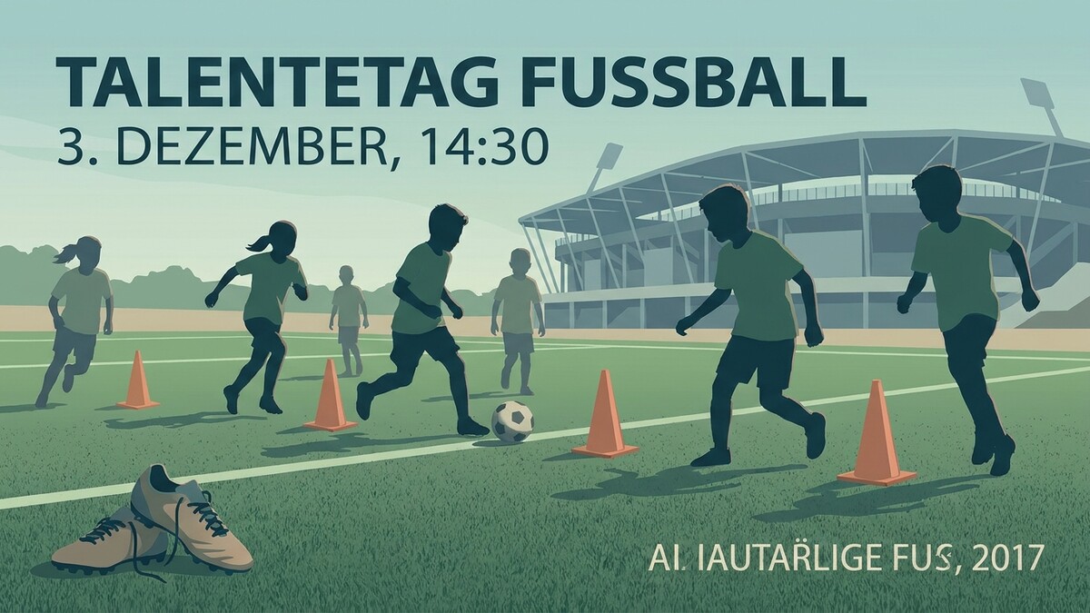Fußball Talentetag mit Kindern und Stadion