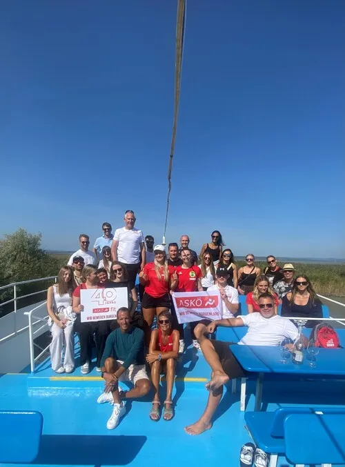 ASKO-Mitarbeiter feiern 40 Jahre ASKO fit am Neusiedler See