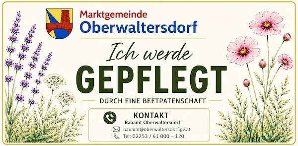 Marktgemeinde Oberwaltersdorf: Ich werde gepflegt durch Beetpatenschaft