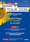 SommerTour 2026: ORF NÖ SommerTour in Raabs/Thaya am Hauptplatz am 22. Juli 2026.